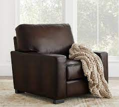 Turner Square Arm Leather Armchair