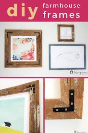 diy picture frame from upcyled wood