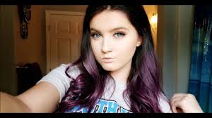 I dont want it to be like purple ,so i dont wanna bleach it.ive already had purple hair before lol.also how long should i wait. How To Dye Your Hair Black To Plum Ombre Youtube