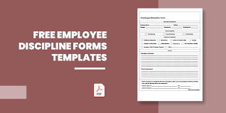 6 free employee discipline forms in pdf