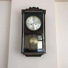Antique Mechanical Wall Clock Vintage