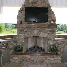 Elite Outdoor Custom Fireplace With