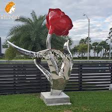 Large Beautiful Metal Flower Sculpture
