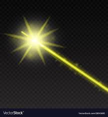 abstract yellow laser beam magic neon