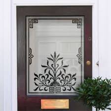 Victorian Etched Glass Window
