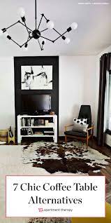 In place of a coffee table, most of the rooms shown above substitute side tables or an ottoman to hold drinks and magazines. Should You Get Rid Of Coffee Tables In Your Living Room Apartment Therapy
