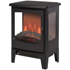 Electric Fireplace Heater Black