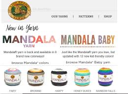 Yarns Mandala By Lion Brand Yarns Takes Its Charming