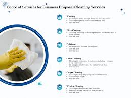 scope of services for business proposal