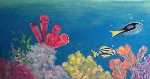 Get design inspiration for painting projects. Mermaid Acrylic Painting Tutorial Coral Reef Part 2 Live Angelooney Event Youtube Painting Art Acrylic Art