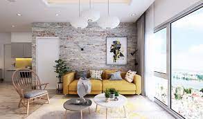 living rooms with exposed brick walls