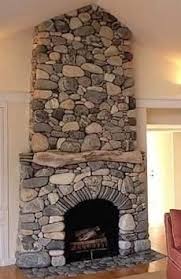 The River Rock Fireplace Surround