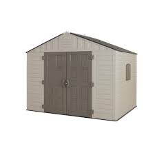 The rubbermaid storage shed is durable, portable, and still has a sleek look about it. Us Leisure 10 Ft X 8 Ft Keter Stronghold Resin Storage Shed 157479 The Home Depot