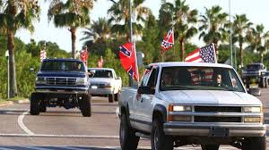 Crowd Rides For Confederate Flag In