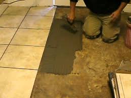 ceramic tile flooring installation