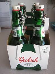 Grolsch Swing Top Green Beer Bottles W