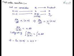 First Order Reaction Chemical Kinetics