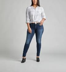 Suki Mid Rise Super Skinny Jeans Plus Size