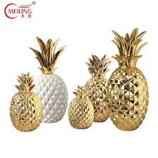 luxury gold ceramic pineapple