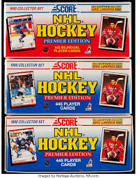Rookie cards, autographs and more. 1990 Score Hockey Complete Sets Lot Of 3 Plus Four Lindros Psa Lot 42100 Heritage Auctions