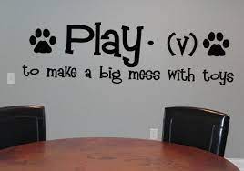 Paw Print Play Definition Wall Decals