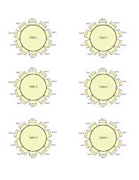printable table seating chart template
