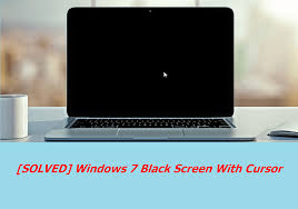windows 7 black screen with cursor