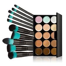 tinksky 10 makeup brushes 15 warna