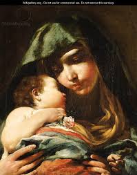The Madonna and Child 2 - Giuseppe Maria Crespi - painting1
