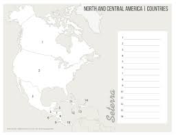 central america countries printables