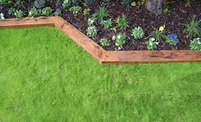 how to create wooden garden borders