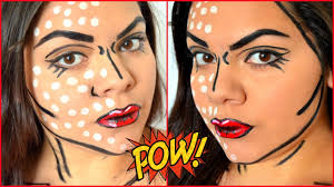 easy comic pop art makeup tutorial