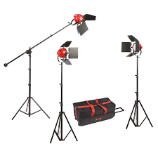 Ladybug 1500 Soft Led 3 Light Kit1500 Watt 3 Point Lighting Kit With Boom Dimmers Barn Doors And Travel Case Smith Victor