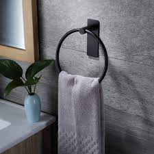 how to hang a hand towel on a towel ring