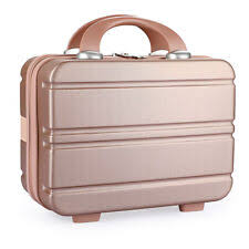 rose gold cosmetic toiletry make up bag