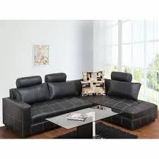 black modern leather sofa set for home