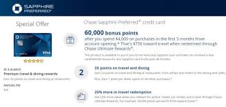 Chase prequalify credit card offers. Chase Sapphire Preferred Earn 60 000 Bonus Points Or 70000 Pre Qualify Offer Intelligent Offers