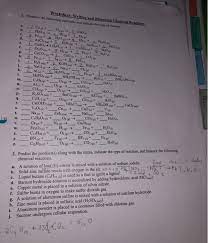 Balancing Chemical Reactions