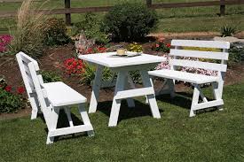 Pine Picnic Table With Benches From