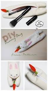 diy bunny cosmetic bag free sewing