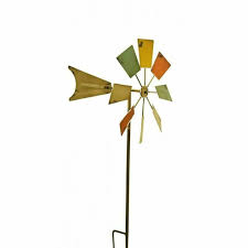 metal windmill stake wind spinner