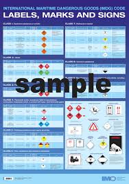 Poster Imdg Code Labels Marks Signs Wall Chart 2018