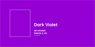 about dark violet color codes
