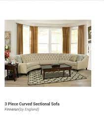 Round Sectional Sofa New Gray Silver
