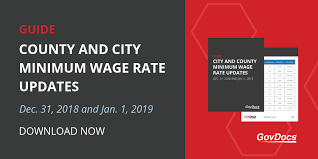 Early 2019 State Minimum Wage Updates Govdocs