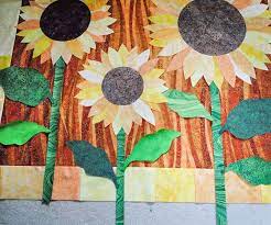 Free Motion Quilting The Sunflower