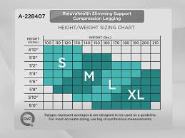 A228407 Size Chart By Height And Weight A228407 Size