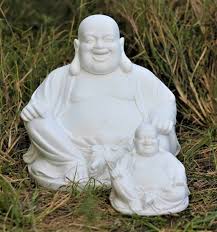 Laughing Buddha Large White