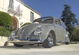 a 1963 old volkswagen ragtop beetle