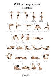 the 26 bikram yoga poses free cheat sheet